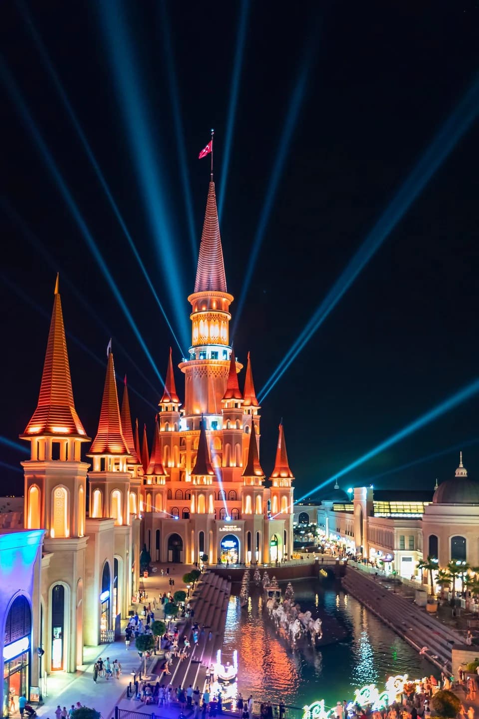 Land of Legends Night Show from Side